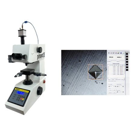 PHASE II Micro Vickers Hardness Tester w/Video Cam, Adapter and Measurement Software 900-390B
